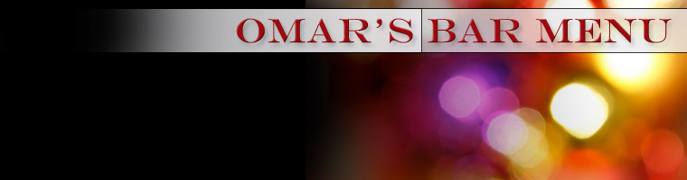 Bar Menu - Omar's Fine Seafood and Steaks - Ashland, OR 97520