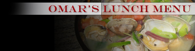 Lunch Menu - Omar's Fine Seafood and Steaks - Ashland, OR 97520
