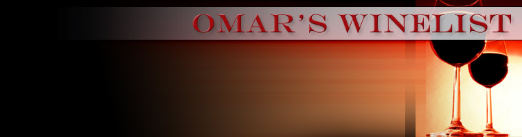 Wine List - Omar's Fine Seafood and Steaks - Ashland, OR 97520